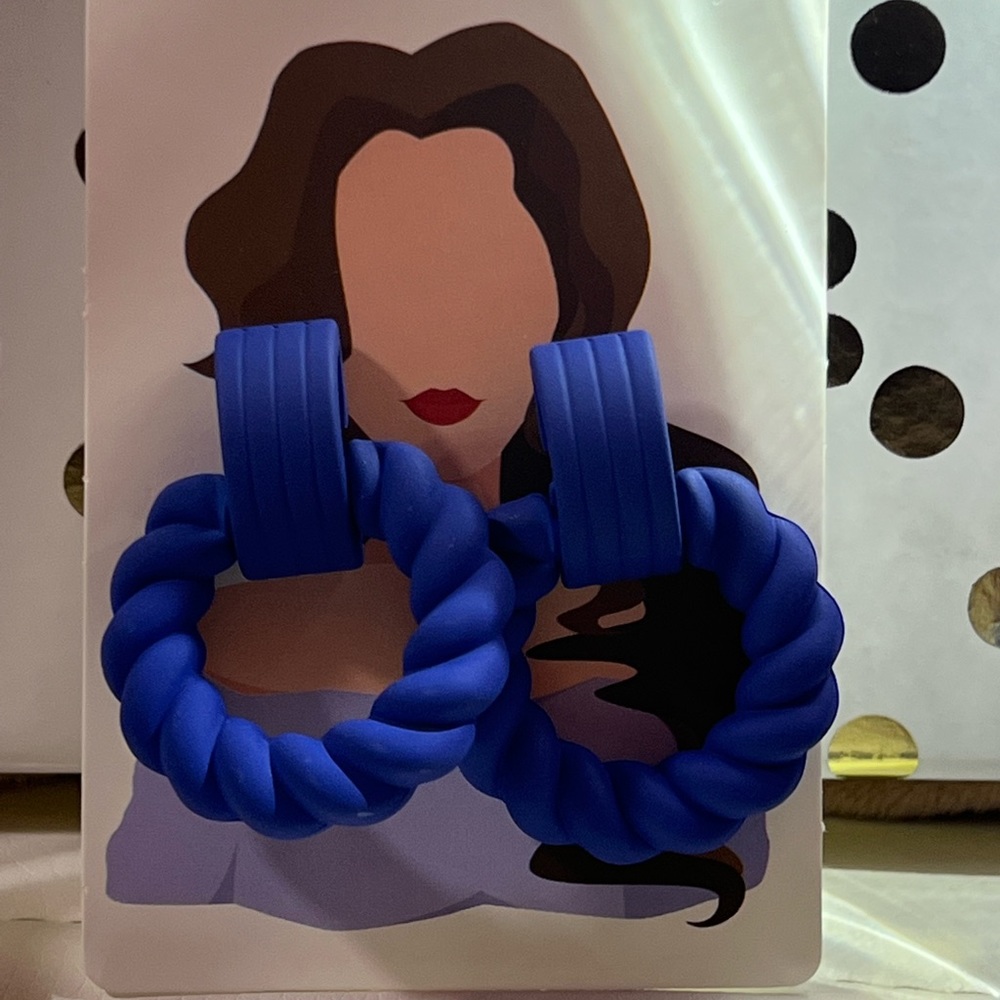 Blue earrings